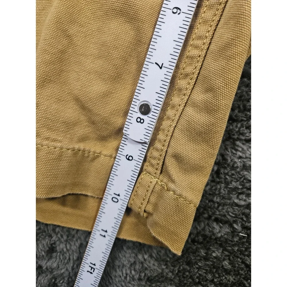 Carhartt Canvas Shorts Mens 38 Tan Rugged Flex Relaxed Fit Utility Workwear 8.5